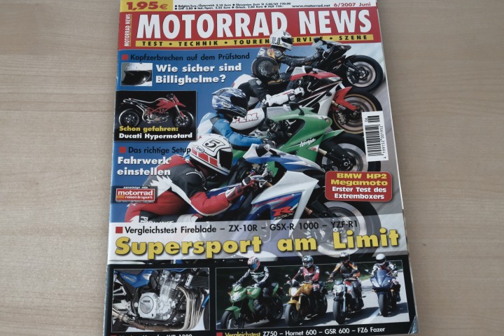 Deckblatt Motorrad News (06/2007)